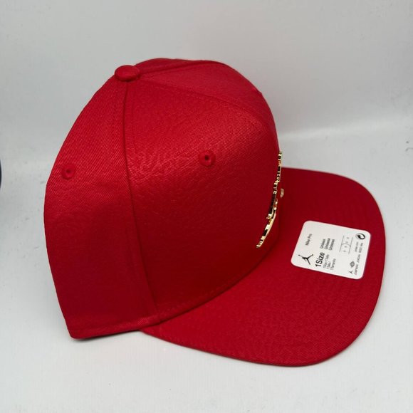 Jordan Accessories Air Jordan Red Golden Jumpman Hat Snapback Cap
